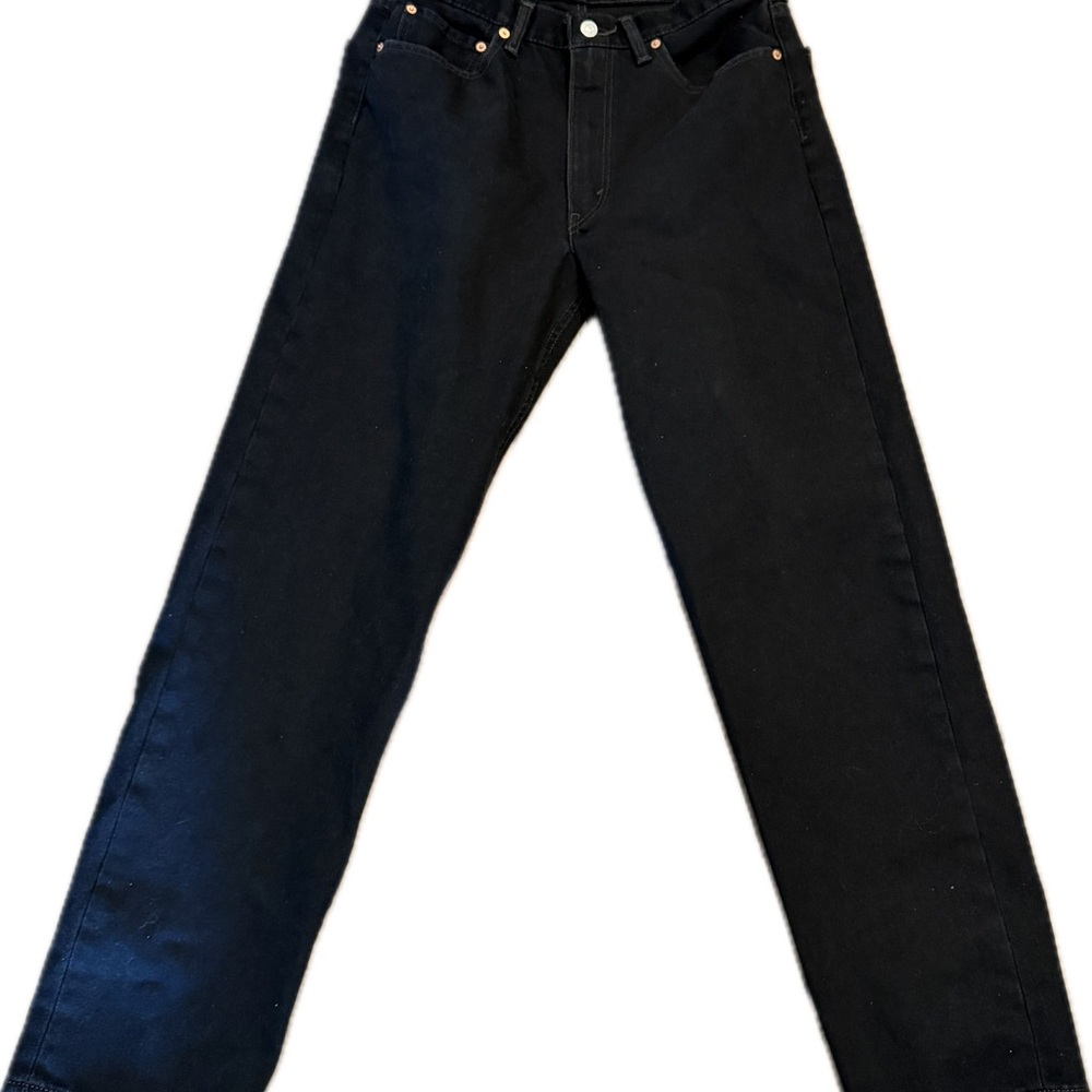 Levi’s 550 Jeans Mens 34x34 Black Relaxed Fit Tapered Leg Denim - Picture 2 of 11